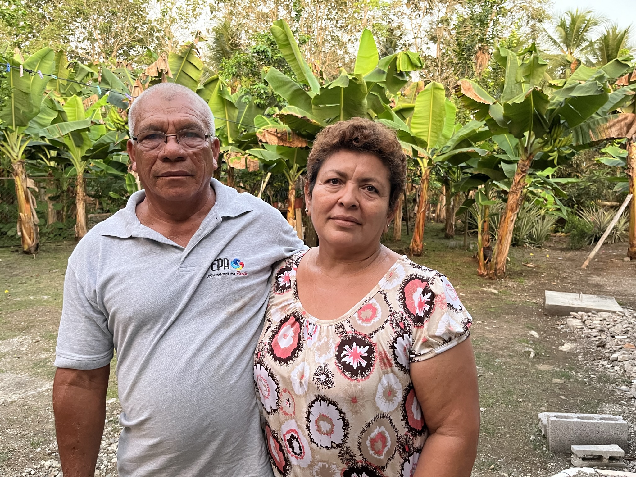 Mr Coba and his wife Delvia